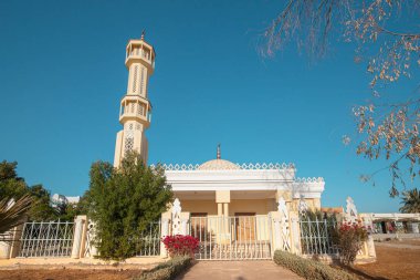 Islamic mosque with oriental patterns in Egypt. Religion and culture concept