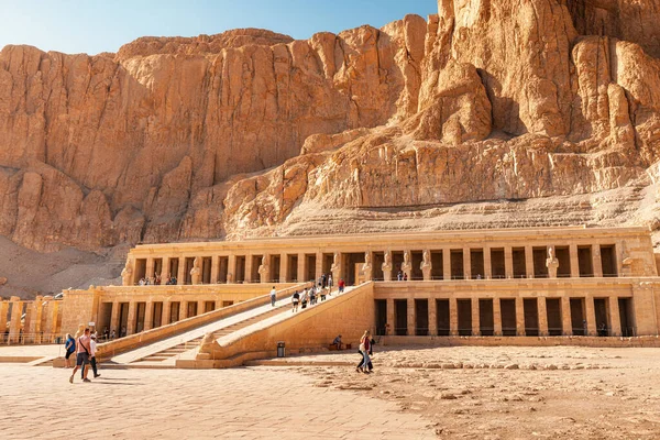 January 2022 Luxor Egypt Crowds Tourists Temple Hatshepsut One Main — 스톡 사진