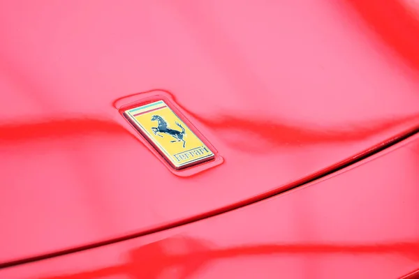 July 2022 Dusseldorf Germany Logo Badge Famous Legendary Ferrari Company — Stock Photo, Image