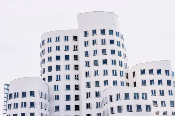 Juli 2022 Düsseldorf Duitsland Gehry Bauten Zollhof Ongewone Moderne Architectuurgebouwen — Stockfoto
