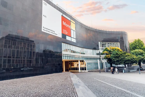 Julio 2022 Dusseldorf Alemania Fachada Museo Arte Contemporáneo K20 Exposición — Foto de Stock