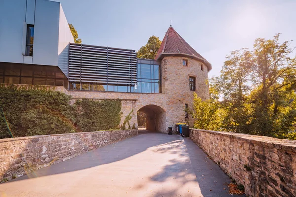 Juillet 2022 Osnabruck Allemagne Vieux Pont Sur Rivière Haze — Photo