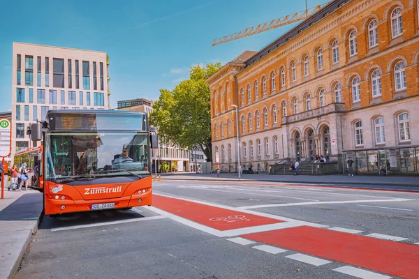 Luglio 2022 Osnabruck Germania Autobus Trasporto Pubblico Alla Stazione Nel — Foto Stock