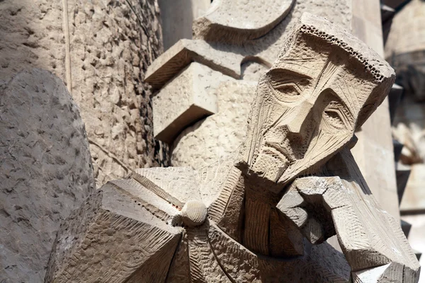 Sagrada Familia facade statue in Barcelona — Stock Photo, Image