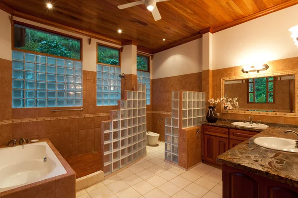 Large Modern Bathroom — Stock Image Large Modern Bathroom Royalty Free Stock Photos