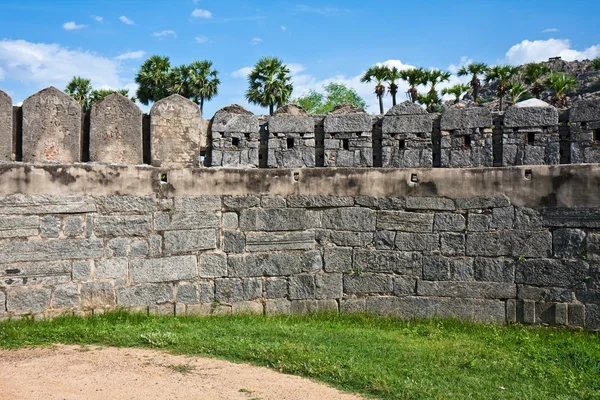 Muralha de Gingee Fort — Fotografia de Stock