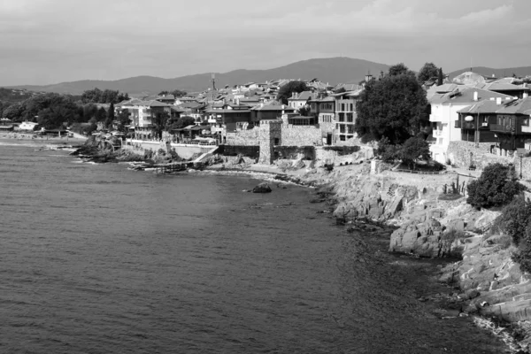 Sozopol in bianco e nero — Foto Stock