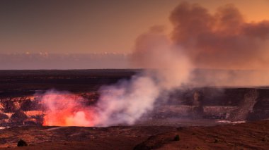 Halemaumau Crater Glow clipart