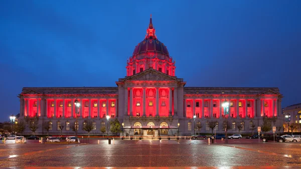 San Francisco rådhus om natten – stockfoto