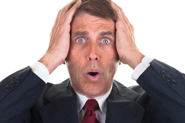 Freaked out Businessman — Stock Photo, Image