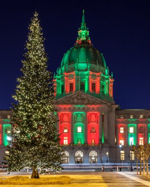 Noel ağacı san francisco city Hall