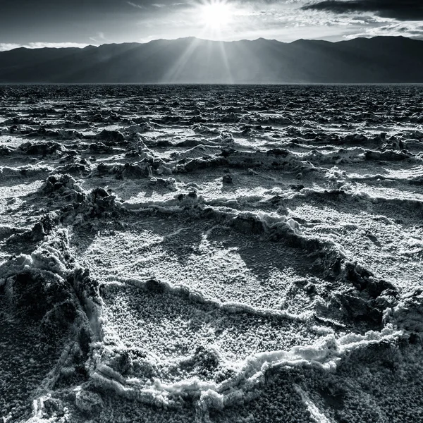 Badwater krajina — Stock fotografie