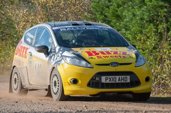 Ford Fiesta rally car — Stock Photo, Image