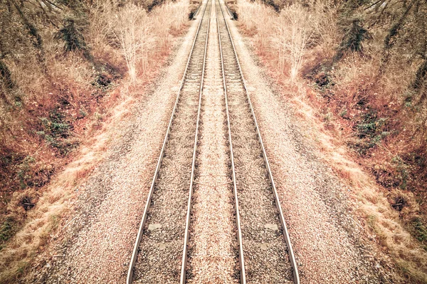 Railroad hdr — Stock Photo, Image