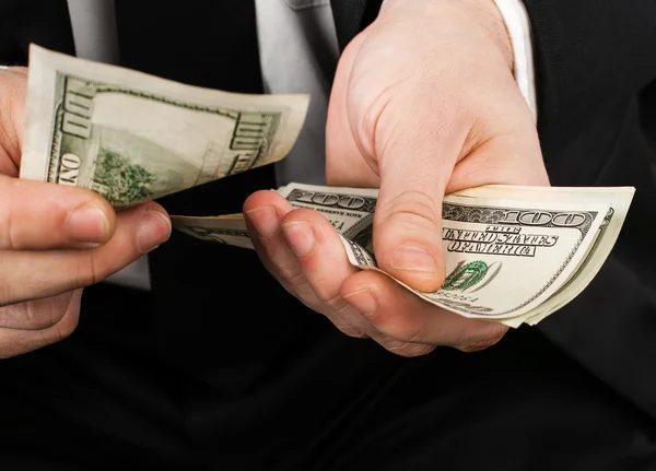 Money in hands — Stock Photo, Image