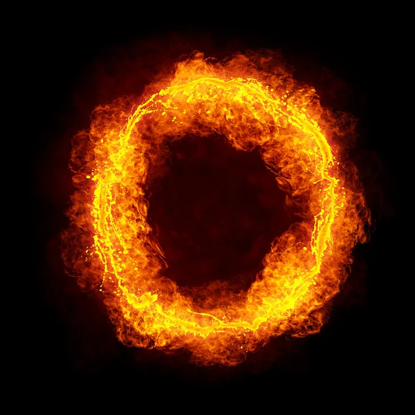 Fiery Font — Stock Photo, Image