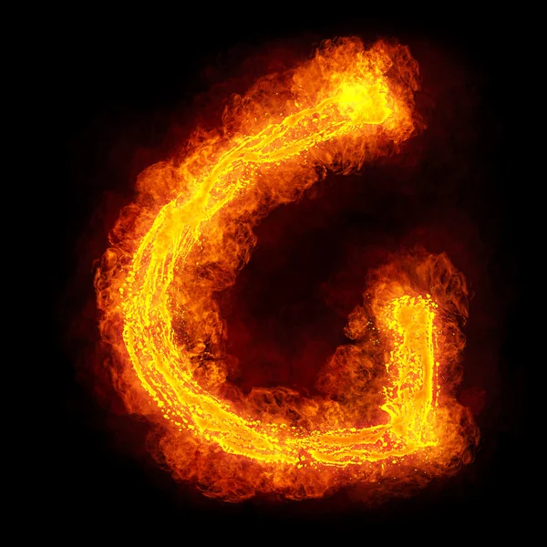 Fiery Font — Stock Photo, Image