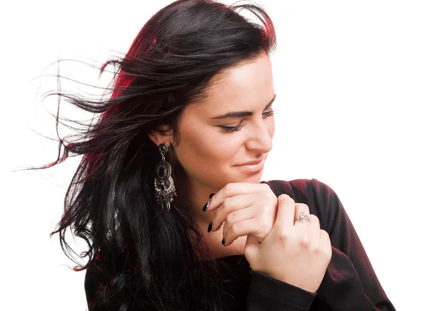 Portrait of a thoughtful woman — Stock Photo, Image