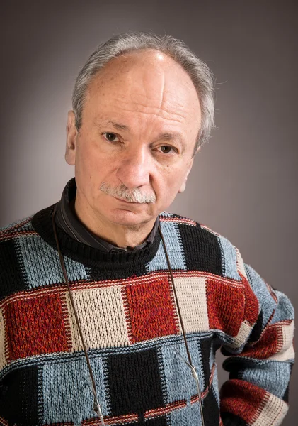 Portrait of an elderly man — Stock Photo, Image