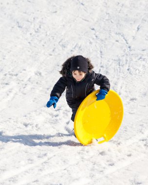 kış zamanında kızak