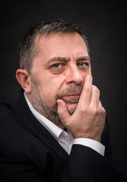 Portrait of handsome senior man — Stock Photo, Image