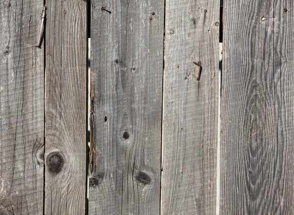 Old gray wooden fence panels — Stock Photo, Image