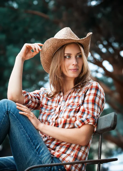 Sexy Cowgirl. — Stockfoto