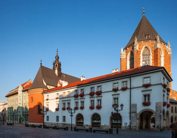 Vroege ochtend in oude Krakau — Stockfoto