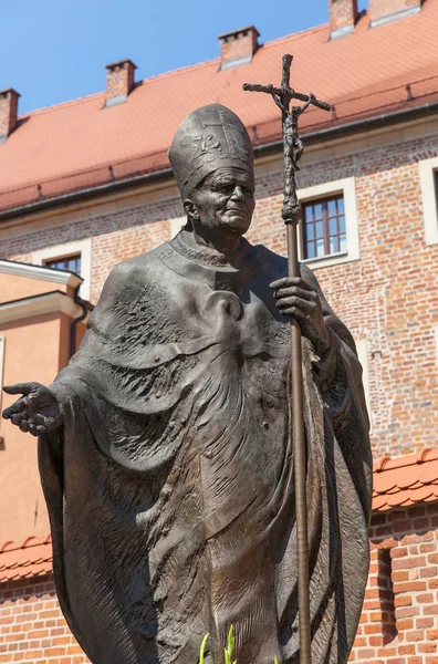 Standbeeld van paus Johannes Paulus ii — Stockfoto