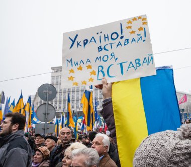 Kiev, Ukrayna - Kasım 24: euromaidan