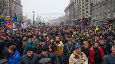 Kiev, Ukrayna - Kasım 24: euromaidan