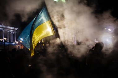 Kiev, Ukrayna - 29 Kasım: pro-Avrupa protesto Kiev