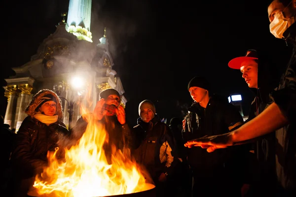 КИЕВ, УКРАИНА - 29 ноября: Проевропейский протест в Киеве — стоковое фото