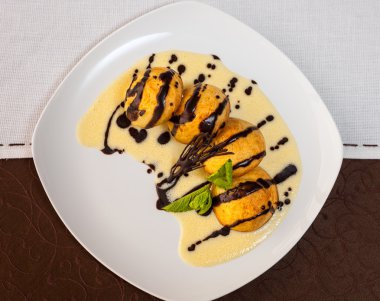 lezzetli tatlı çikolata ile