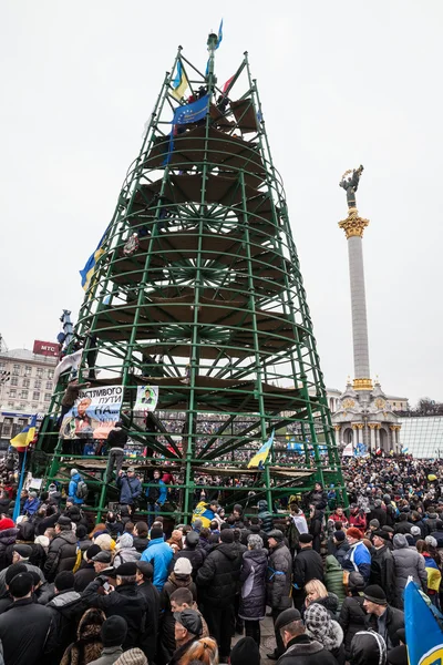 Kiev, Oekraïne - 1 December: Pro-Europa protest in Kiev — Stockfoto