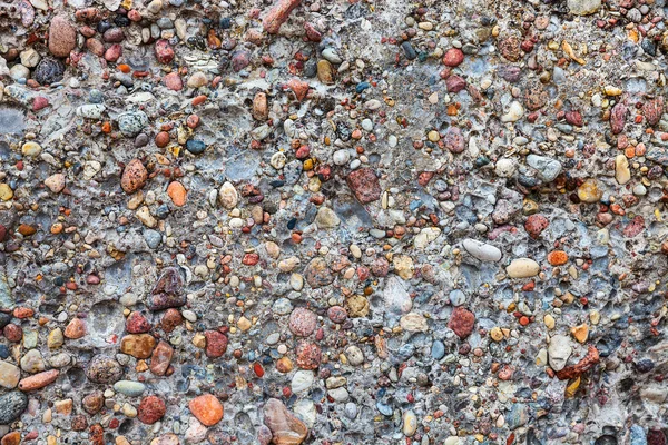 Pedra embutida e fundo parede de concreto — Fotografia de Stock