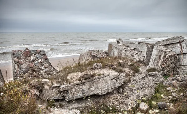 Half-demolished military fortifications — Stock Photo, Image