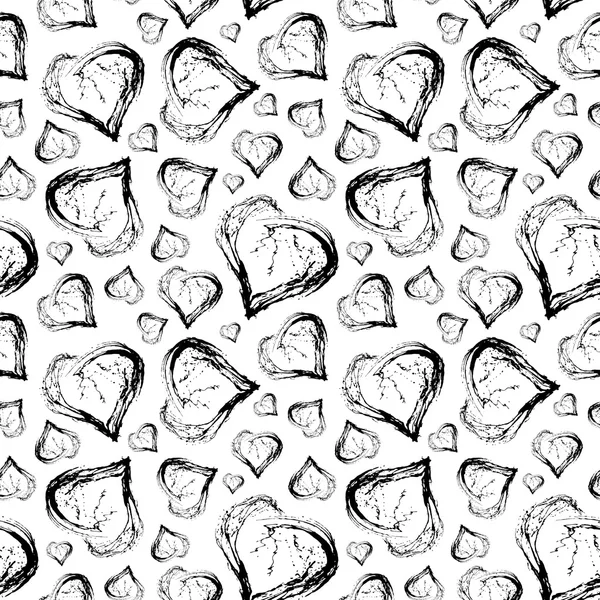 Abstraktní valentine srdce bezešvé pattern — Stock fotografie