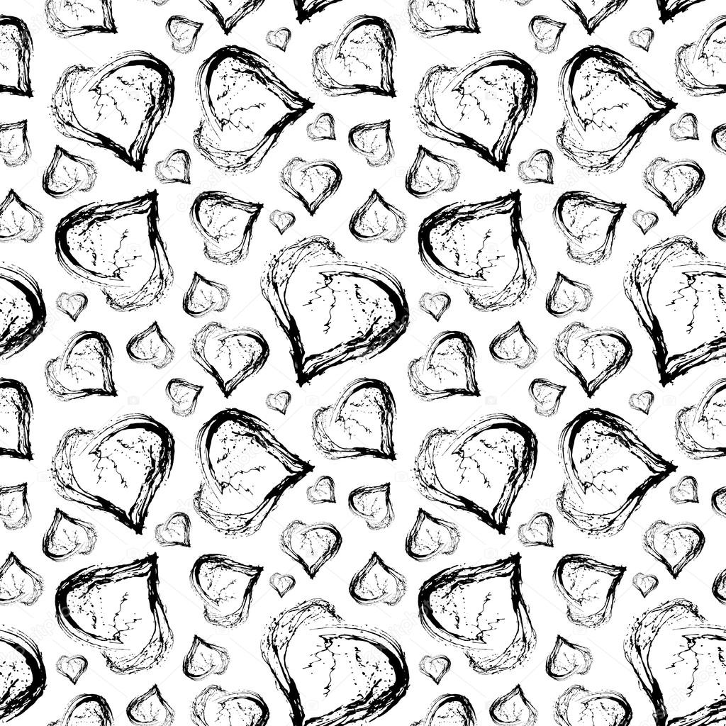 Abstract Valentine heart seamless pattern