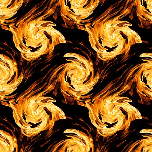 Fire twirls abstract. Seamless pattern — Stock Photo, Image