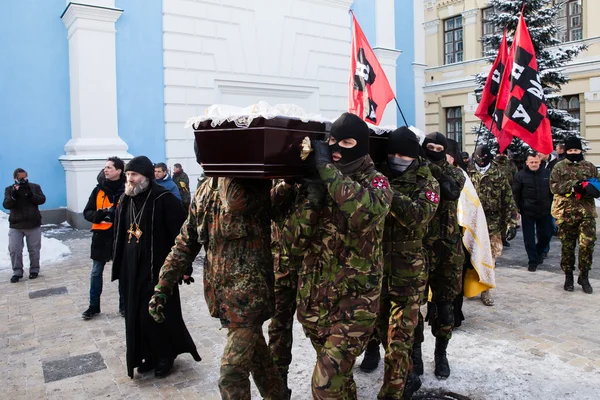 Euromaidan eylemci michail zhiznevsky tarihinde Requiem — Stok fotoğraf