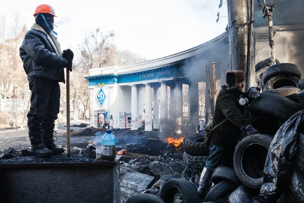 KIEV, UCRÂNIA - 26 de janeiro de 2014: Protestos contra o governo em massa — Fotografia de Stock