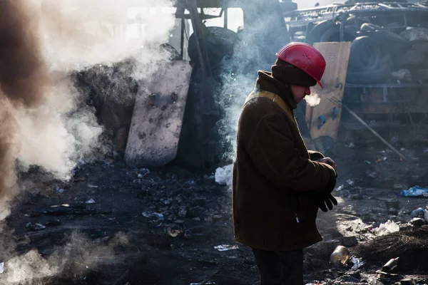 KIEV, UKRAINE - 26 janvier 2014 : Manifestations massives contre le gouvernement — Photo