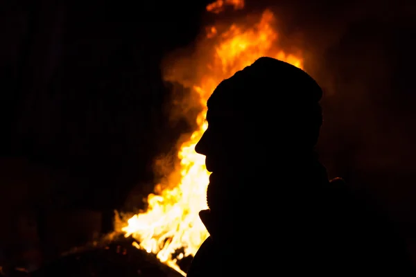 Kiev, Ukrayna - ö. 26 Ocak 2014: euromaidan protestocular dinlenme ve — Stok fotoğraf