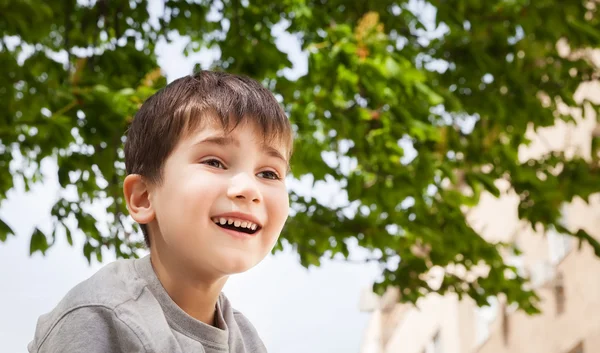 Happy little boy smiling — Stock Photo, Image