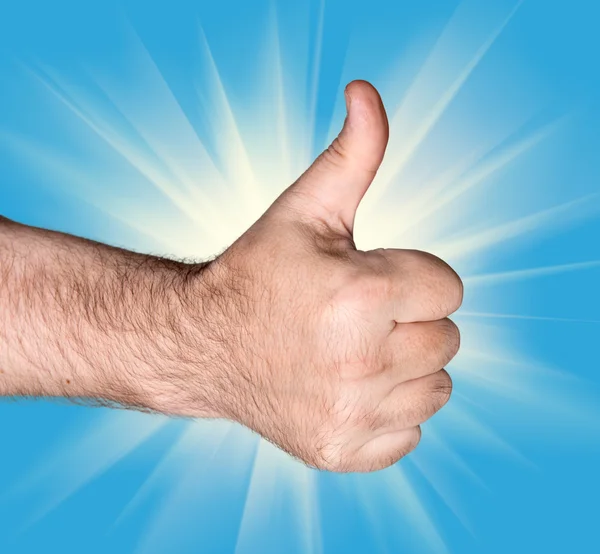 Thumb  up sign — Stock Photo, Image
