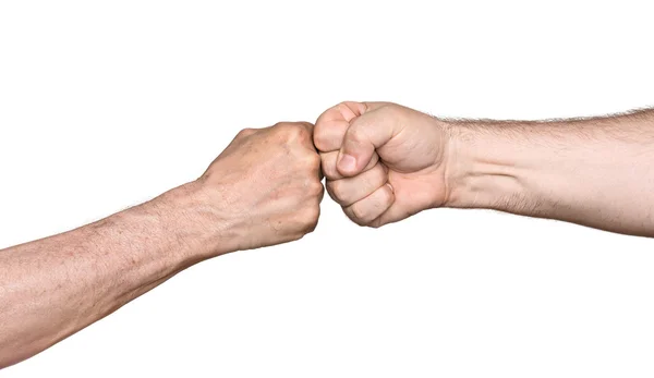 Two men bumping fists — Stock Photo, Image