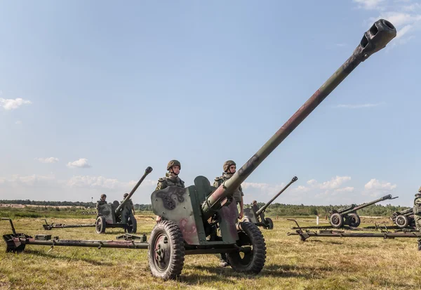 Artillerie van de strijdkrachten van Oekraïne. — Stockfoto