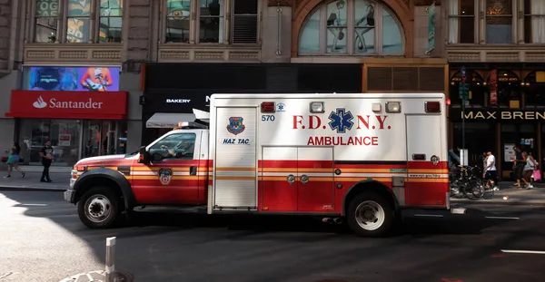 New York Usa Sep 2017 Fdny Ambulans Bil Fdny Avdelning — Stockfoto