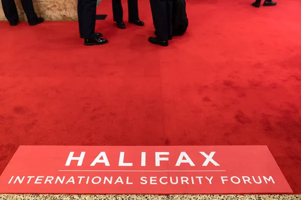 Halifax Canada Nov 2021 Робочі Моменти Форумі Міжнародної Безпеки Галіфаксі — стокове фото
